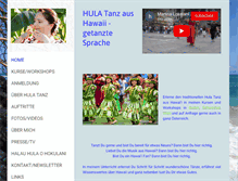 Tablet Screenshot of hula-martina.at